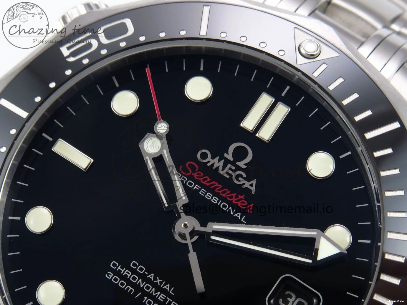 0315 Seamaster Diver 300M OMF 1:1 Best Edition Black Ceramic Black Dial on SS Bracelet A Seasonal 7708